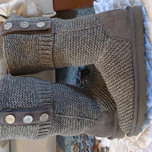 UGG Shoes - UGG 1094949 Purl Cardy Gray Sweater Boots 10